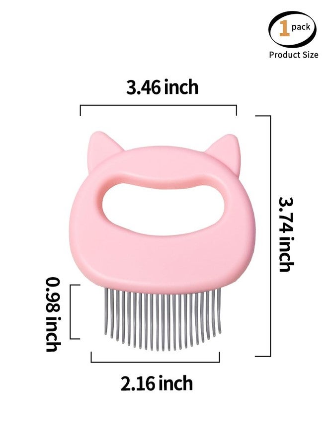 luvilly1 Pack Pink Cat Comb,Dematting Tool for Cat Dog Puppy Rabbit/Animal Lovers - Image 2